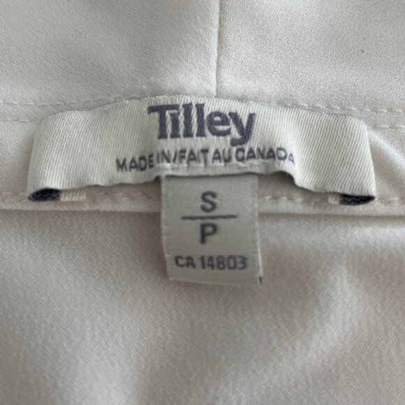 Tilley Canada Long Sleeve Open Front Poly Blend Neutral Cardigan Cream Sz S - Picture 8 of 10